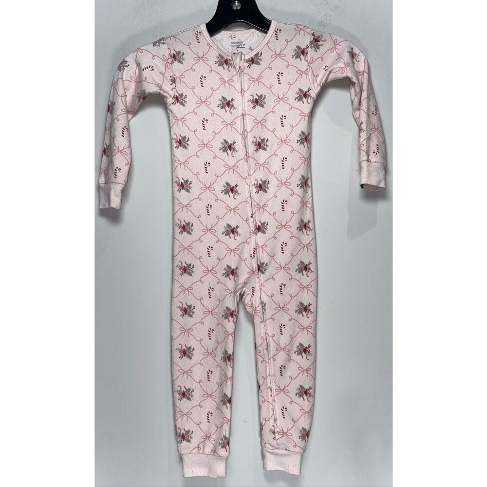 Modern moments Christmas zip up pajamas size 3T